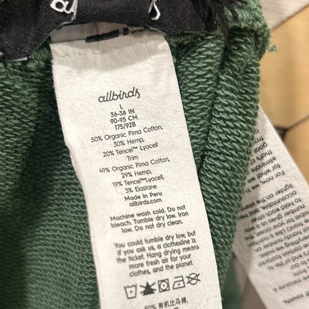 Allbirds R&R Sweatpants Joggers Hazy Cargo Green Large NWT - Picture 7 of 7